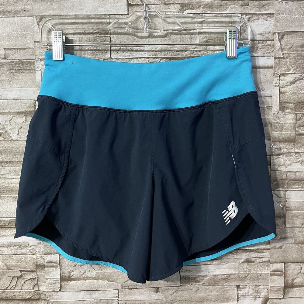 New Balance Shorts Size Small Adult Blue Athletic Lined Running Stretch Womens